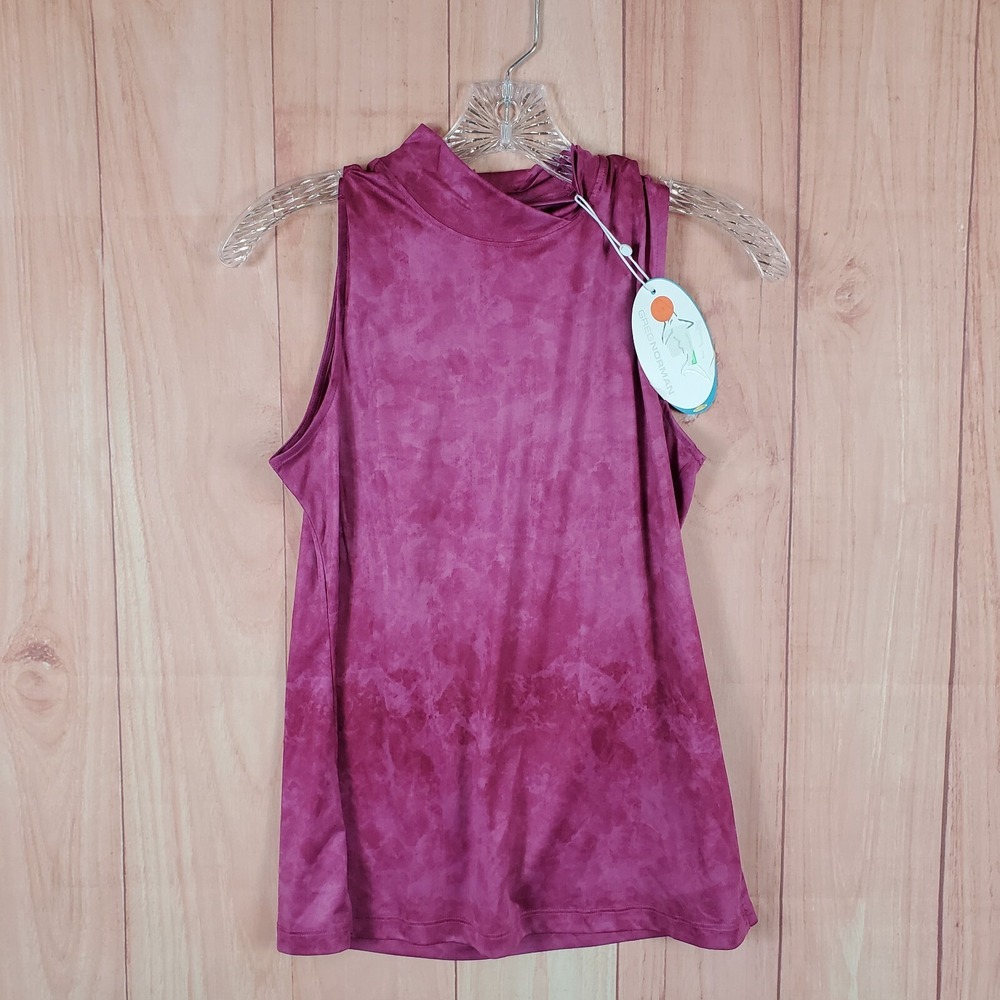 Greg Norman Womens Shift Dress Small Pink Emma SL Ethereal Print Sleeveless